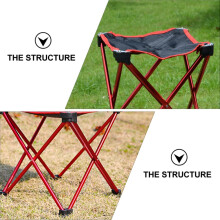 Klappbarer Outdoor-Hocker, tragbarer Angelstuhl, große Ausführung, robust