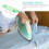 Foldable Mini Tabletop Ironing Board with Sleeve Stand, Small Household Ironing Frame in Green Leaf Design 8