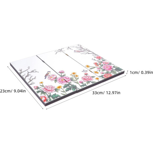 Desktop Folding Screen Miniature Chinese Art Table Decor Office Dorm Divider Acrylic Crafted Screen 1