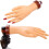 Mano modelo para manicura de uñas con pegamento de gel. 1