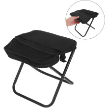 Portable Outdoor Folding Stool with Shoulder Strap, Small Lightweight Camping and Fishing Chair