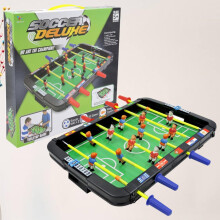 Mini baby-foot de table à 6 barres pour adultes et enfants, jeu de sport compact pour les fêtes.