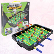 Mini-Tischfußballspiel mit 6 Stangen für Erwachsene, kompaktes Partyspiel