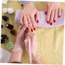 Stylo pinceau pour manucure et nail art, idéal pour les détails fins et les motifs floraux, accessoire flexible pour le nail art.
