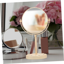 Schminktischspiegel, doppelseitiger Vergrößerungsspiegel für Make-up, für Schreibtisch und Arbeitsplatte