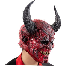 Maska diabolského rohu na Halloween Cosplay Strašidelná hororová maska na maškarné večierky