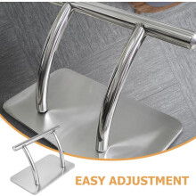 Pedal de pé de aço inoxidável para salão de cabelo cadeira descanso de pé substituição design ergonômico