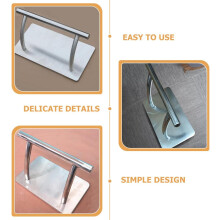 Pedal de acero inoxidable para reposapiés de silla de peluquería (diseño ergonómico).