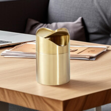 Mini-Mülleimer aus Edelstahl, luxuriöses Design, elegante Verarbeitung, multifunktional und platzsparend