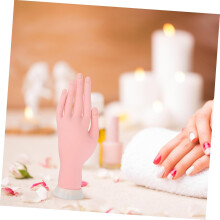 Biegsame künstliche Hand für Nagelkunstübungen, tragbares Maniküre-Werkzeug mit beweglichen Fingern, einsetzbar