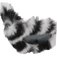 Zábavné novinky Fuzzy Cat Eye sluneční brýle Zebra plyšové párty brýle f