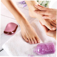 Lima esfoliante in vetro per piedi, strumento per pedicure per rimuovere le cellule morte della pelle.