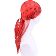 Hip Hop Pirate Turban para homens Long Tail Headwrap cabeça elegante durável