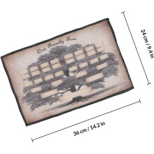 Family Tree Chart Poster 36x24cm Blank Canvas Genealogy Diagram