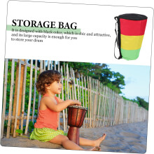 Borsa a tracolla impermeabile per tamburo, grande, in tessuto Oxford africano, con design capiente e tracolla ergonomica.
