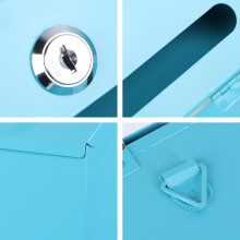 Iron Mailbox European Style Creative Letter Storage Box Unique Stylish Mail Storage Box for Home and Office Use