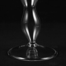 Glas-Federhalter in Blütenknospenform mit flachem Boden, dekorativer Stiftehalter, tragbares Schreibtischaccessoire
