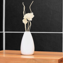 Aromaterapia substituível bastão Rattan varinha difusor 12cm madeira natural flor-em-forma difusor recarga