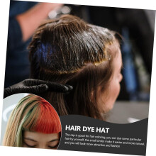 Tampa de tintura de cabelo de silicone com ferramenta de coloração de cabelo do salão da agulha
