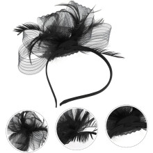 Retro fascinatorhattpannebånd for kvinner elegant hårtilbehør