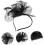 Retro fascinatorhattpannebånd for kvinner elegant hårtilbehør 1