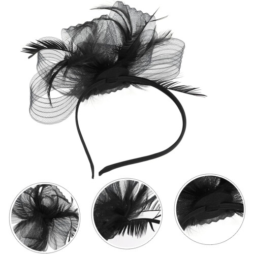 Retro fascinatorhattpannebånd for kvinner elegant hårtilbehør