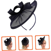 Retro flosshatt hårspenne netting fascinatorhatt for kvinner cli