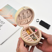 Große Reise-Schmuckbox, tragbarer Organizer für Ohrringe, Halsketten und Ringe