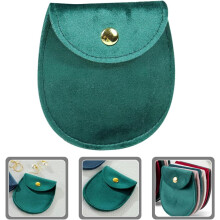 Bolsita para joyas pequeña de terciopelo, ligera, fácil de abrir y cerrar. Bolsas pequeñas para guardar joyas y anillos.