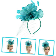 Fascinator Head for Women Elegant Tea Party Headdress with Detachable Hair Clips Lightweight Floral Design