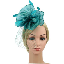 Cap de fascinator pentru femei, coafură elegantă pentru petrecere de ceai, cu agrafe de păr detașabile, design floral ușor