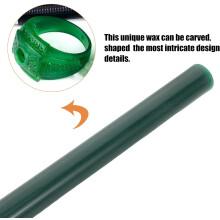 Bloque de cera para joyería y tubo de cera dura para anillos, ideal para la fabricación de joyas caseras y el grabado.