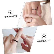 Einfacher offener Ring für Paare, Silberschmuck, Freundin, Schwester, Tochter