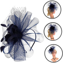 Nätbröllopshatt Fascinator Pannband för Kvinnor Lättvikts Flapper Accessoarer