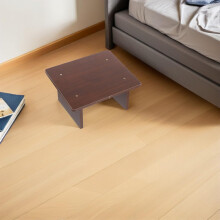 Taburete de madera de 30 x 24 x 15 cm, ergonómico, para debajo del escritorio, con base antideslizante, ideal para la oficina y el hogar.
