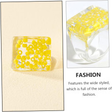 Kreativer Harzring, Kunststoff-Fingerring, übertrieben breiter Fingerschmuck, modisches Statement-Schmuckstück für Damen