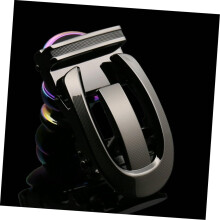 Men's Automatic Belt Buckle Fashion Business Leather Alloy Buckle Unique Mens Plaque