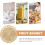 Panier à goûter multifonction pour la maison, couleur kaki, style simple et élégant 7