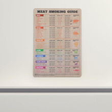 Ghid de gătit carne Ghid de afumare a cărnii Diagramă Material magnetic PVC Convenabil Practic