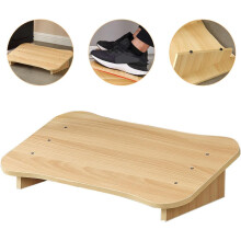 Taburete de madera con reposapiés para oficina, para debajo del escritorio, con soporte para los pies, pequeño reposapiés.