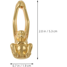 Schrankknopf aus Messing in Affenform, angenehm anzufassender Ersatzgriff