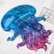 Kristall-Epoxid-Silikonform Quallen DIY-Harzform für Meereslebewesen-Bastelarbeiten zur Herstellung von Tischdekorationen