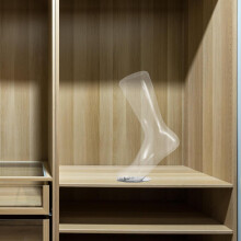 Manequin de pé de plástico para meias com modelo de exibição de meia de base magnética Forma de pé feminino e exibição de sapatos