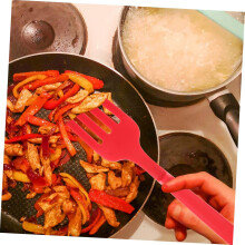 Forco de cozinha de silicone para macarrão Forco de comida de pasta para preparação de salada Fornecimento de cozinha para fácil manuseio