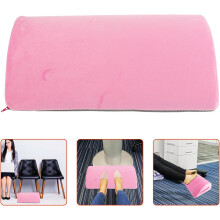 Almohada reposapiés de espuma viscoelástica con asa, cojín ergonómico en forma de lágrima.