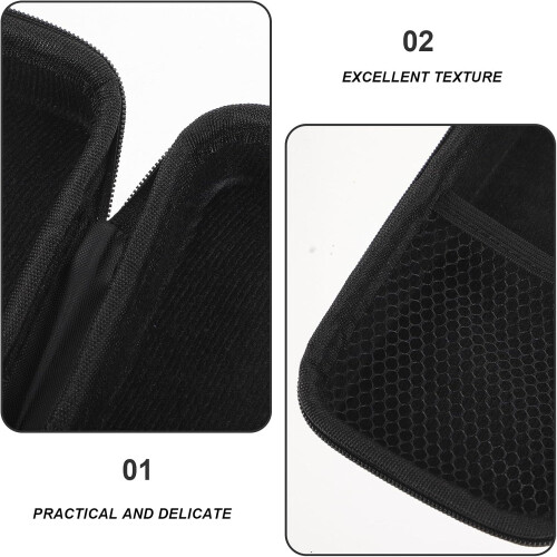 Portable Microphone Case Eva Carrying Pouch with Built-in Mesh Pocket