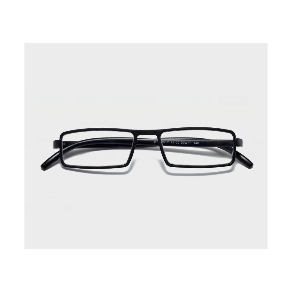 Botu-Tech Black/Blue/Light (, =+1.00 Strength) Unisex Unbreakable Lightweight Reading Glasses Blocking Readers