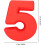 3d Red Silicone Number Cake Pan Oven Safe Non-stick Surface Small Cake Mold 2