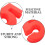 3d Red Silicone Number Cake Pan Oven Safe Non-stick Surface Small Cake Mold 3