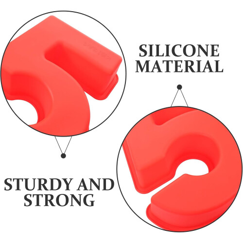 3d Red Silicone Number Cake Pan Oven Safe Non-stick Surface Small Cake Mold 2
